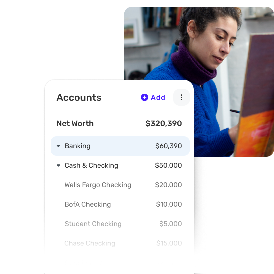  2x Accordion - All accounts, one dashboard