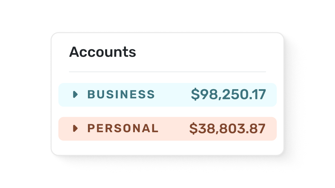 Separate books. Total visibility.