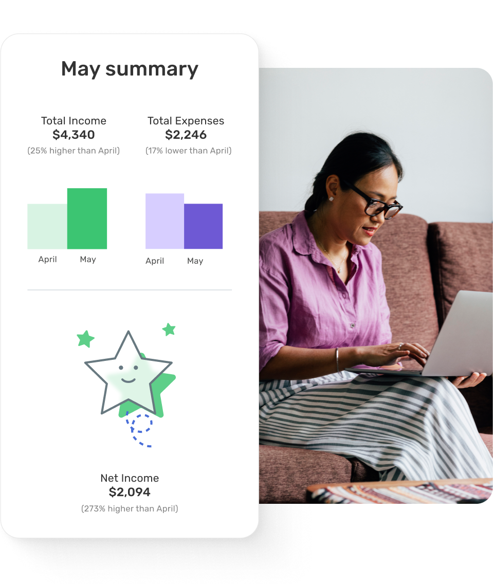 Start getting  insights with Quicken